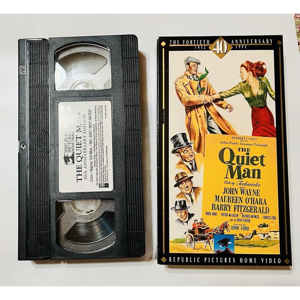 The Quiet Man VHS 40th Anniversary John Wayne Maureen O'Hara Classic